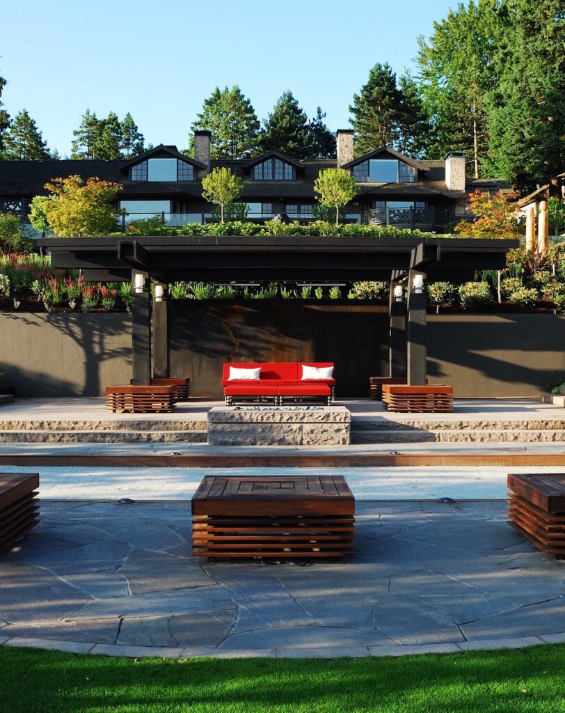 High end landscape construction by Fossil Landscape Construction in Vancouver BC featuring refined outdoor spaces, detailed craftsmanship and timeless design.