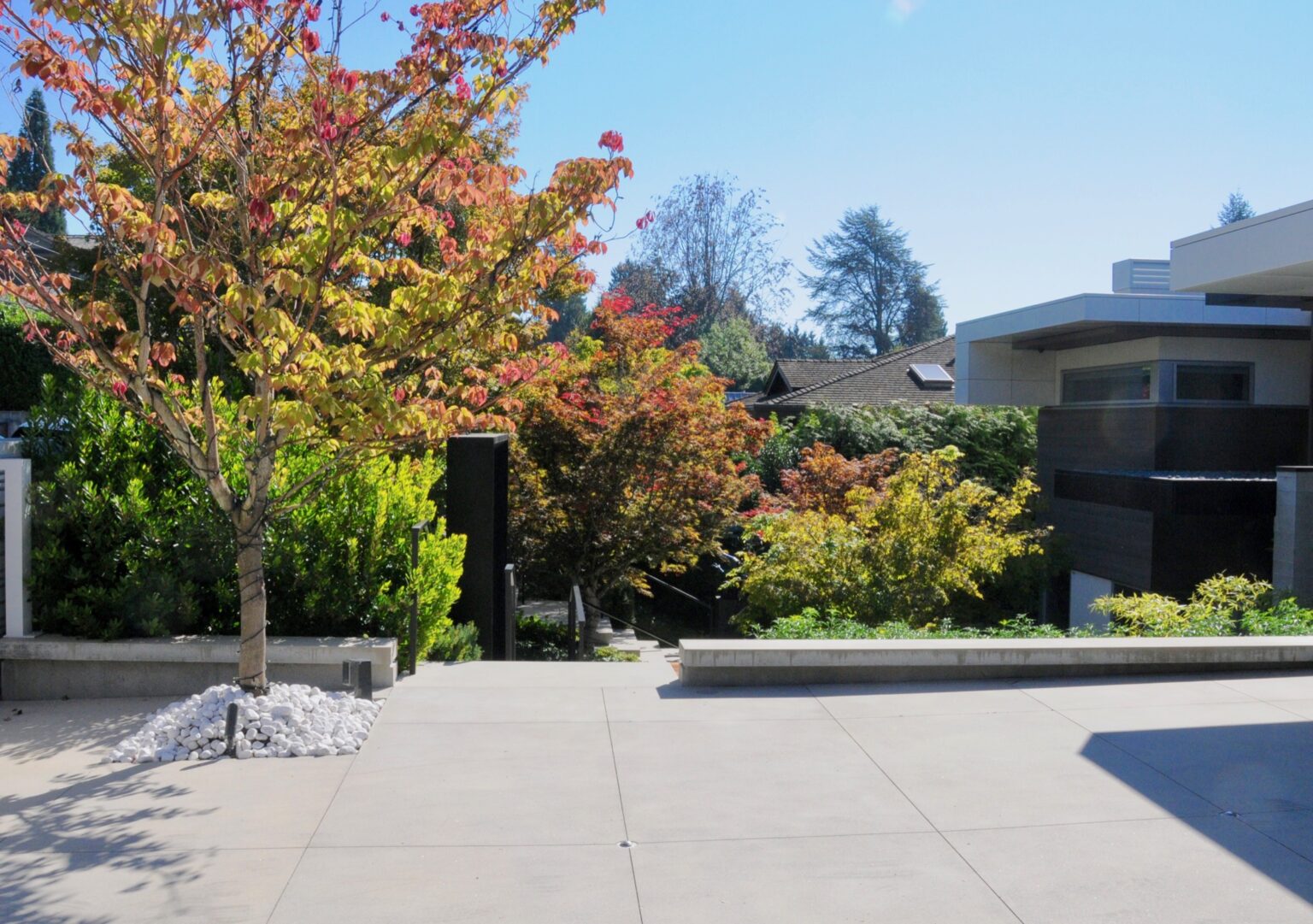 High end landscape construction by Fossil Landscape Construction in Vancouver BC featuring refined outdoor spaces, detailed craftsmanship and timeless design.